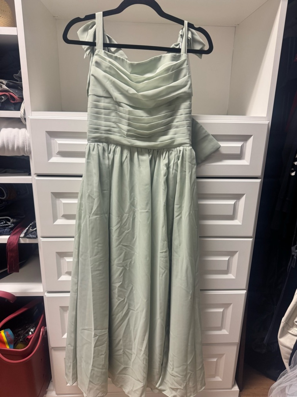 Brand new- Sage green junior bridesmaid dress kids size 6